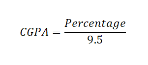 Percentage to CGPA Calculator